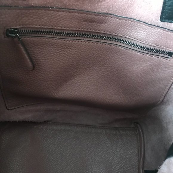 Michael Kors Colgate XL Mauve & Black Pebbled Leather Grab Bag - Picture 5 of 16